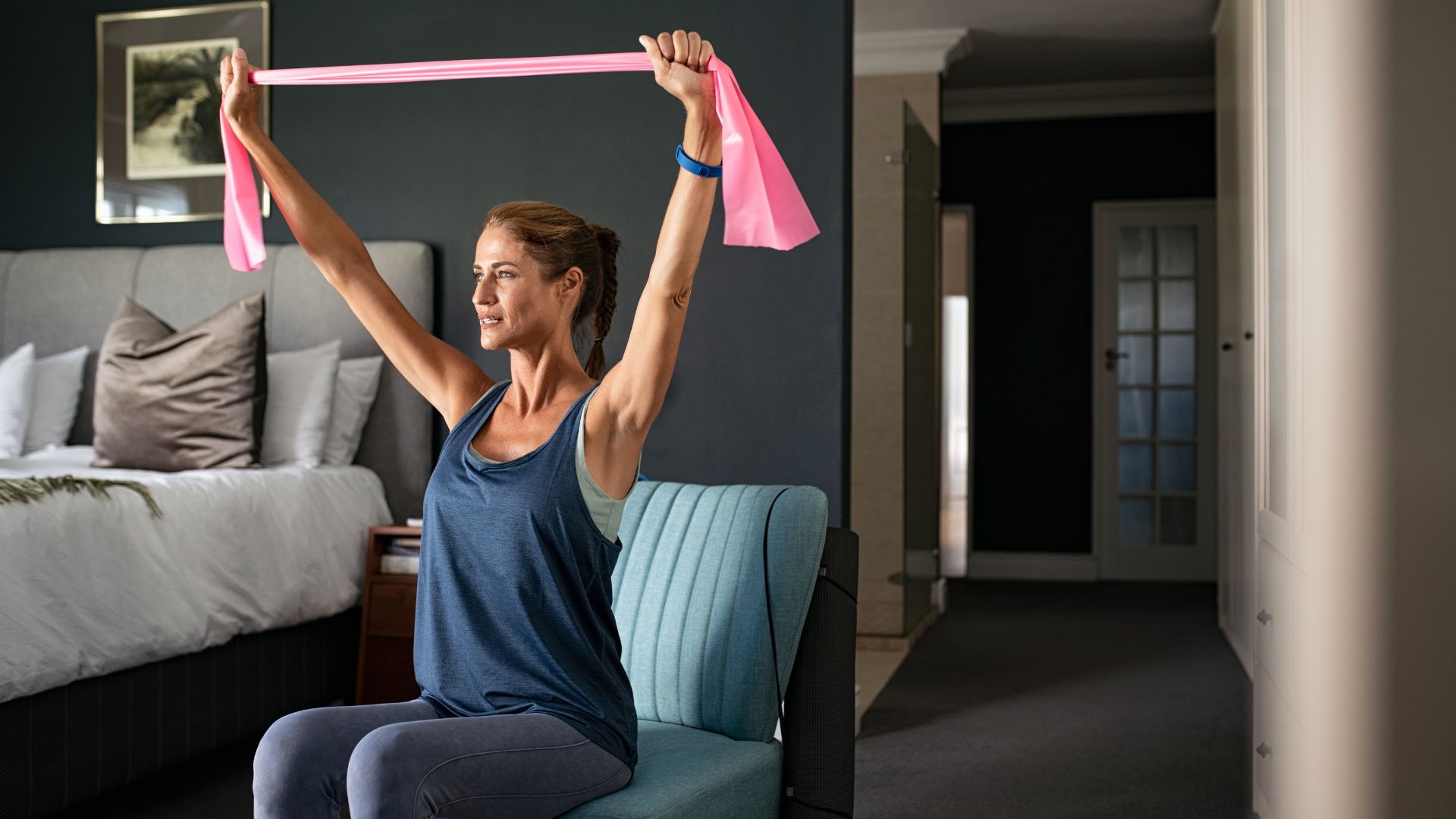 tricepsz gyakorlatok gumiszalaggal 